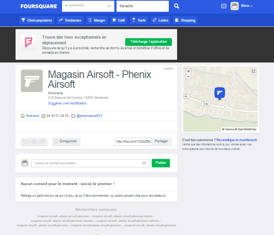 foursquare pour phenix airsoft