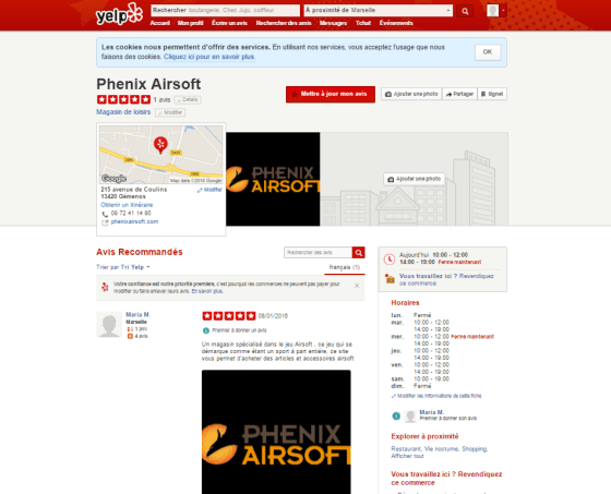 yelp site annuaire pour phenix airsoft