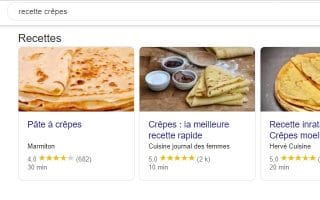 rich snippet recette de crepes