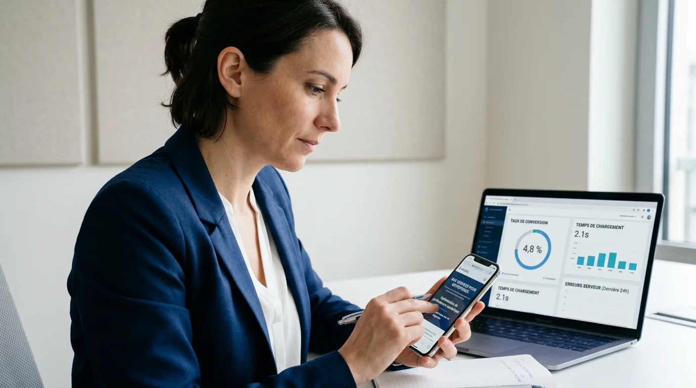 Test des performances et de l'accessibilité d'un site institutionnel sur mobile