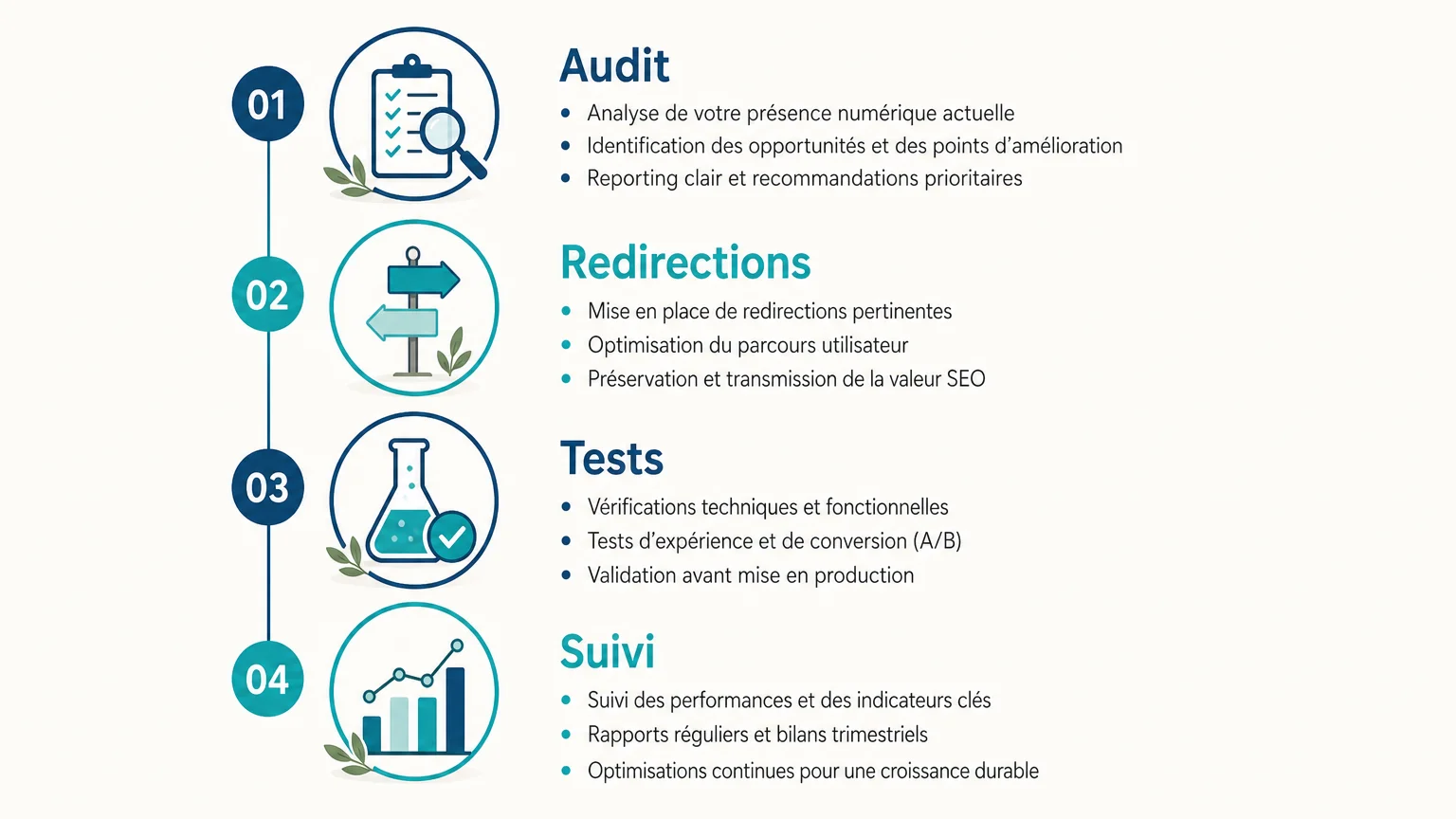 Checklist des contrôles après une migration de site