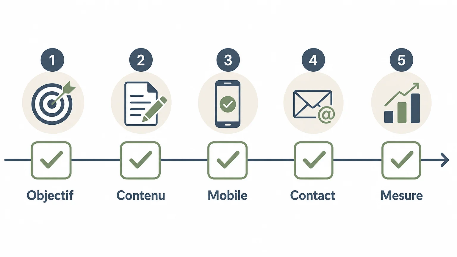 Checklist en cinq étapes pour vérifier un site internet avant sa publication