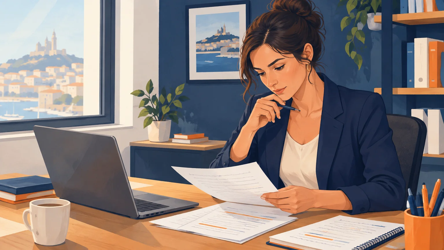 Une dirigeante examine les recherches de ses clients pour cibler sa campagne